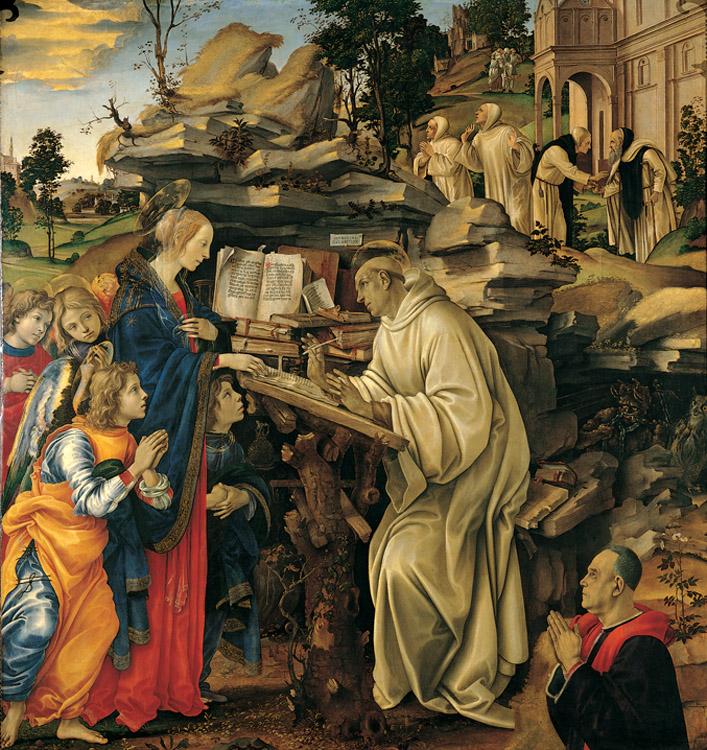 Filippino Lippi The Vision of St Bernard (mk080 Germany oil painting art